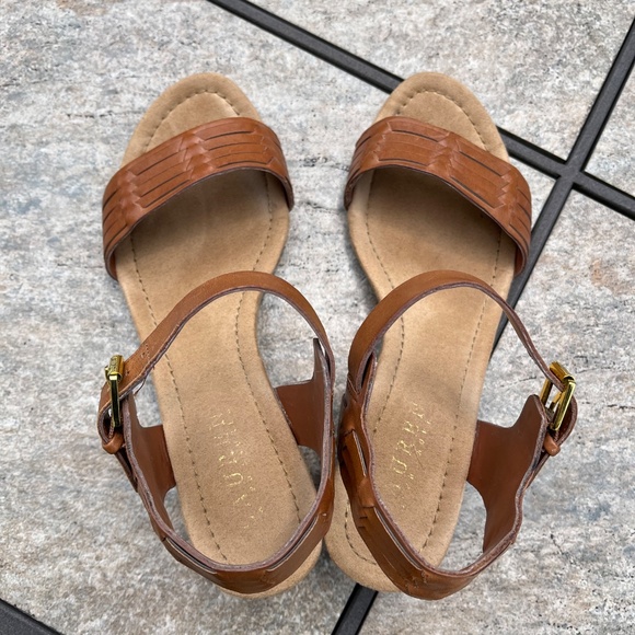 Ralph Lauren Carmel Ankle Strap Wedge Sandals - Picture 8 of 13